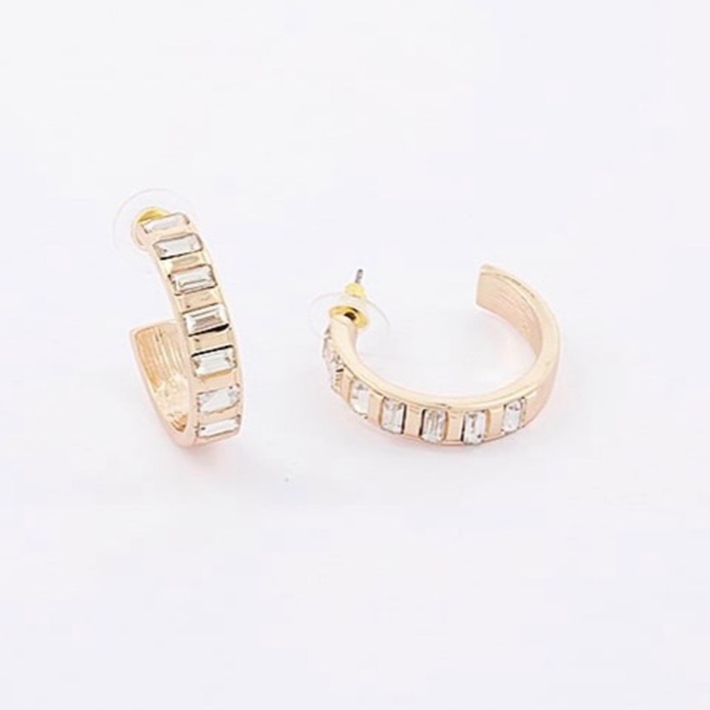 Bay to Baubles Finley Gold Crystal Hoops